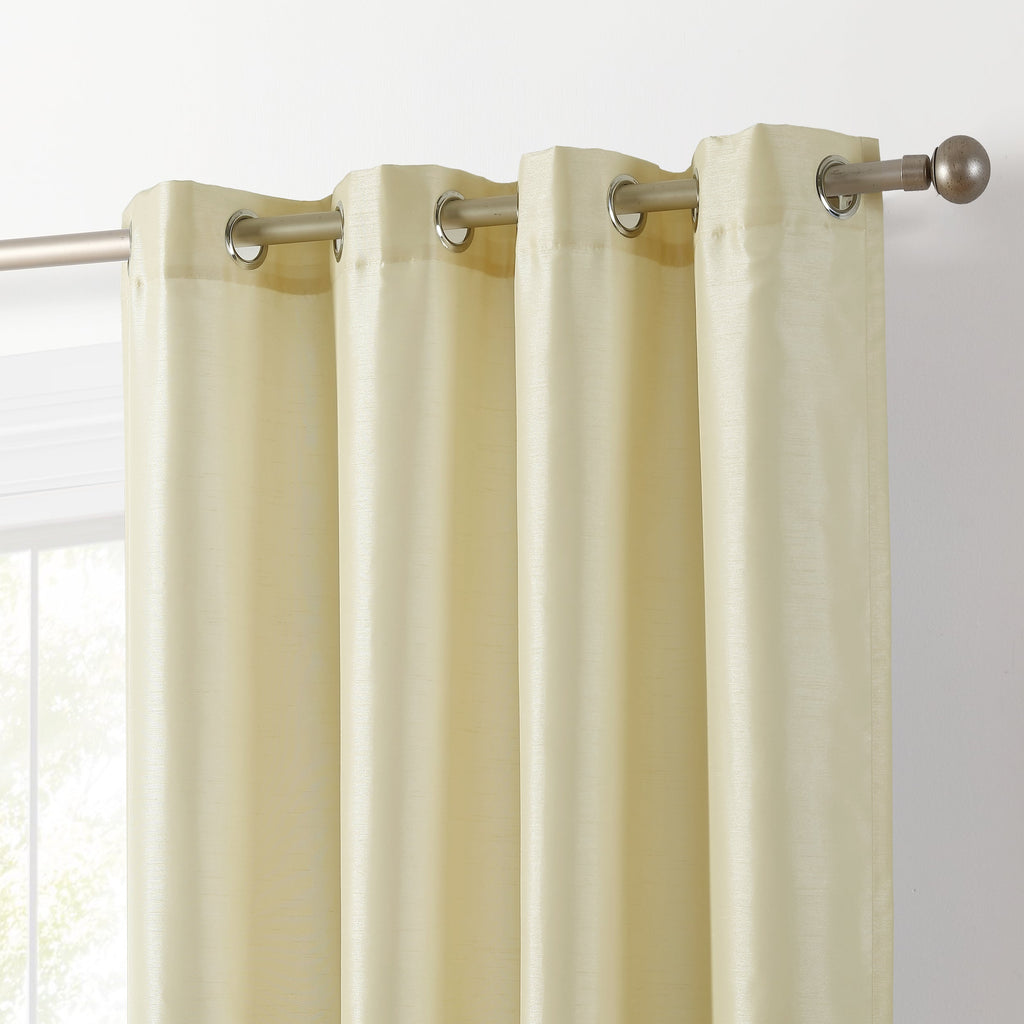 Window Curtain, Jefferson Faux Silk Grommet Panels for Bedrooms, Living Rooms and Home Privacy, 5 Sizes and 12 Colors image 50
