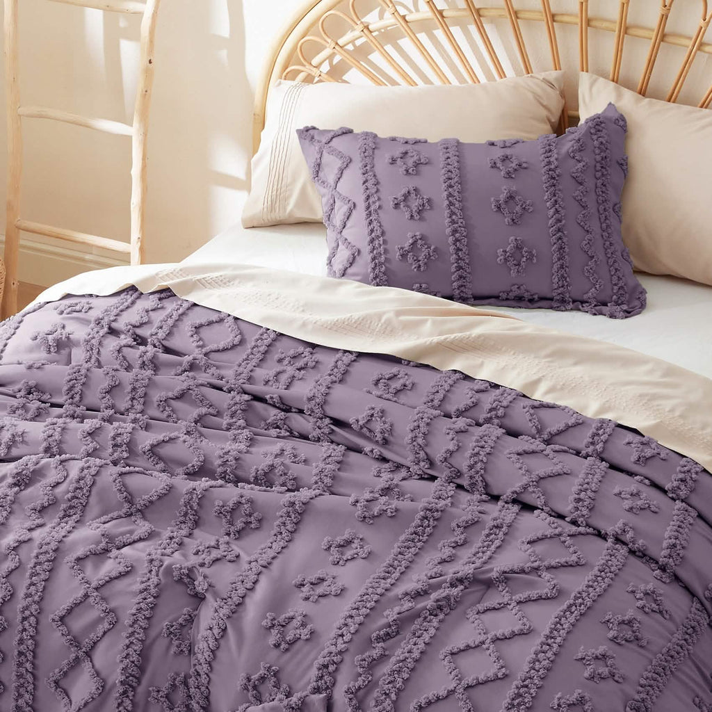 Bed Comforter, Boho Deluxe Embroidery Set, Breathable Construction, Machine-Washable Care for Everyday Bedding and Comfortable Sleep image 50