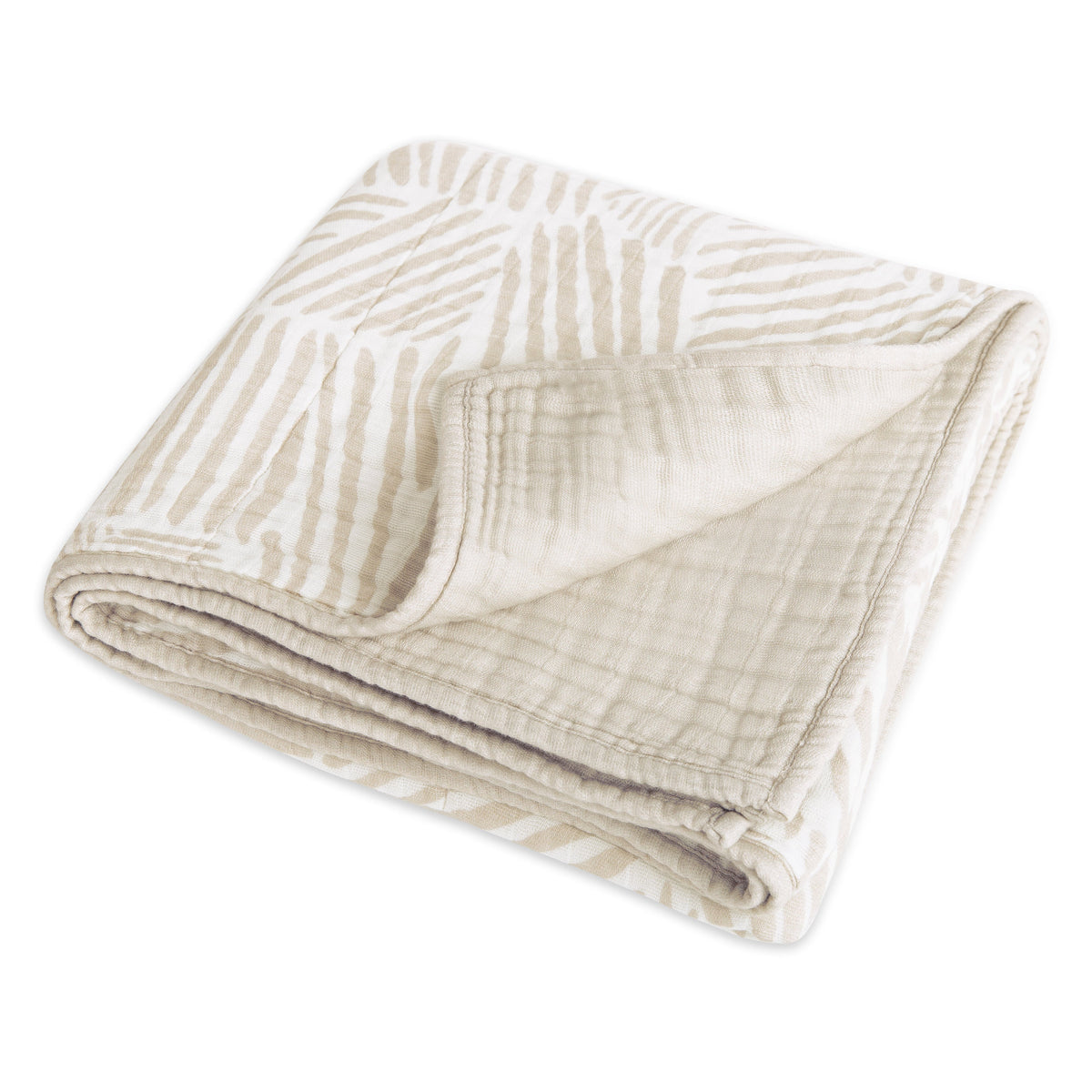 Bed Quilt, in 3 Layer GOTS Certified Organic Muslin, Breathable Construction for Guest Beds and Layered Bedroom Styling, 5 Color Options image 50