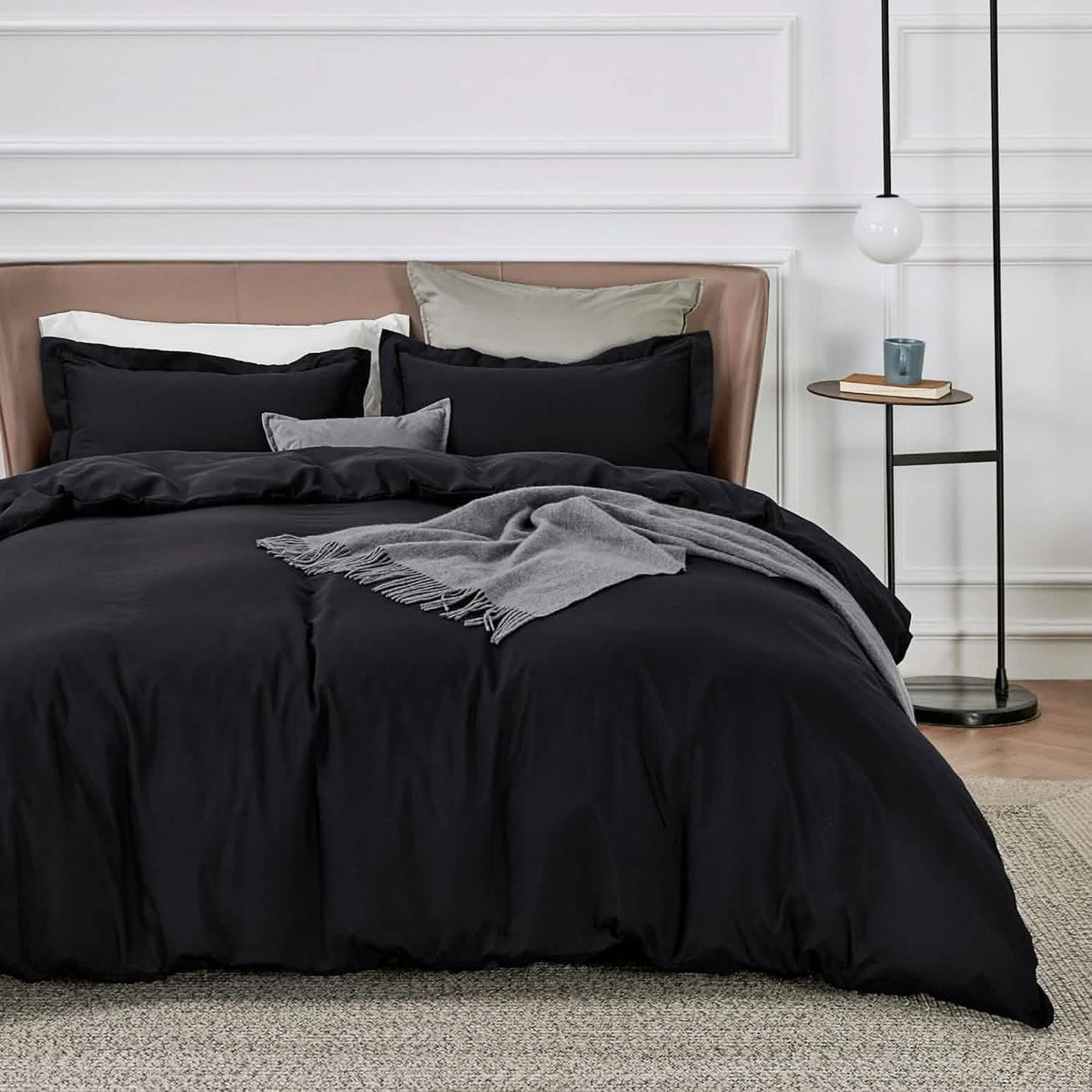 Duvet Cover Set, Brushed Microfiber for Guest Rooms and Everyday Bedroom Styling, 9 Sizes and 36 Colors image 51