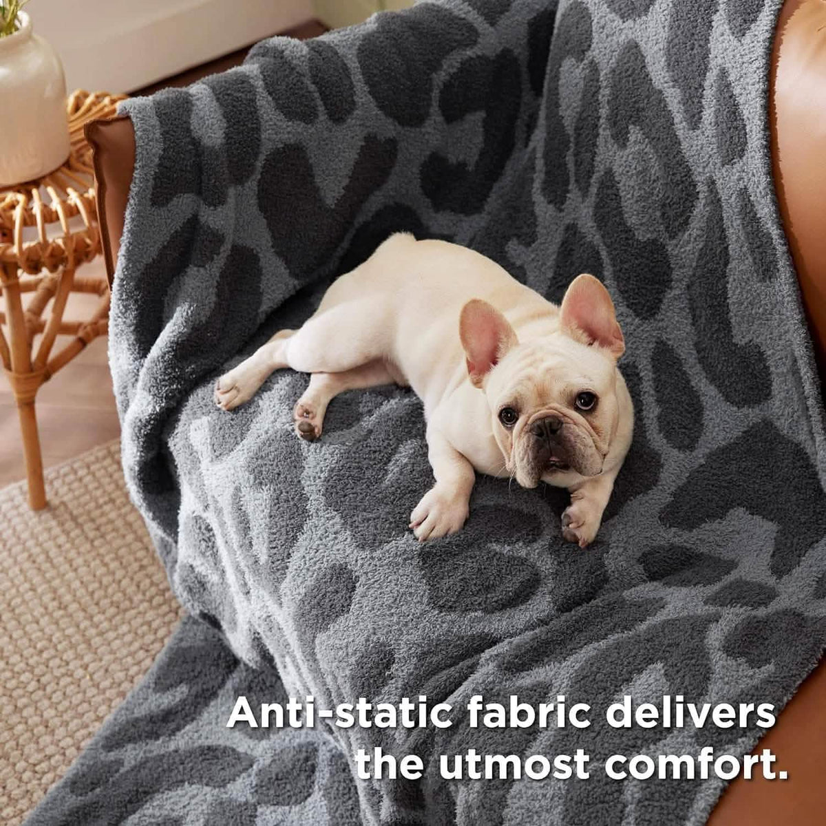 Cozy Throw Blanket, Feather Yarn, Lightweight Design, Machine-Washable Care for Sofas, Beds and Relaxing at Home, 2 Sizes and 12 Colors image 51