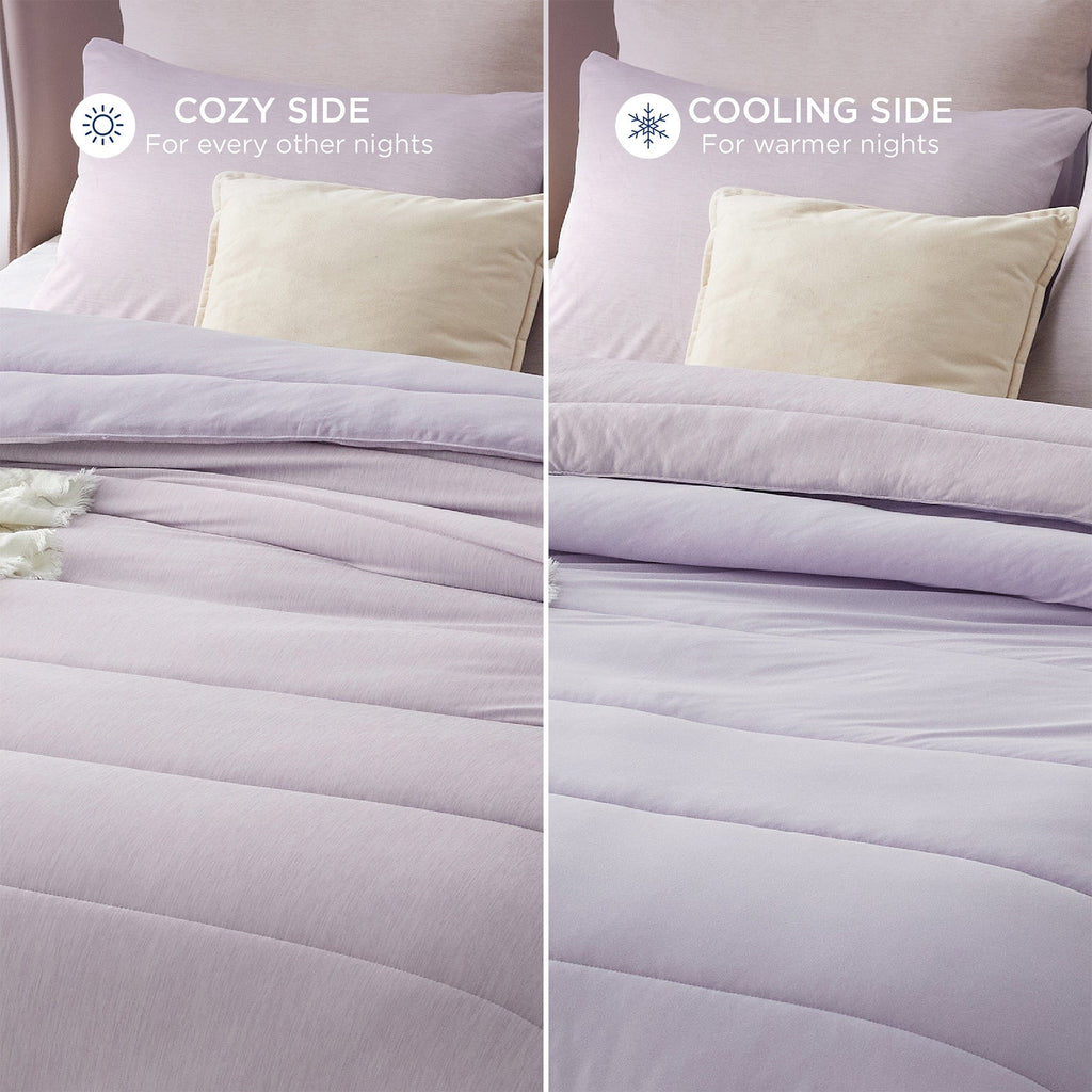 Bed Comforter, Reversible Warm and Cooling Set, Breathable Construction for Year-Round Bedroom Comfort and Restful Sleep image 51