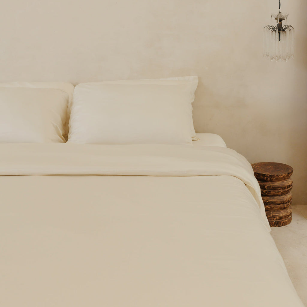 Bed Sheet Set, Organic Bamboo Sateen, Cooling Comfort for Everyday Bedroom Comfort and Guest Rooms, 5 Sizes and 15 Colors image 51