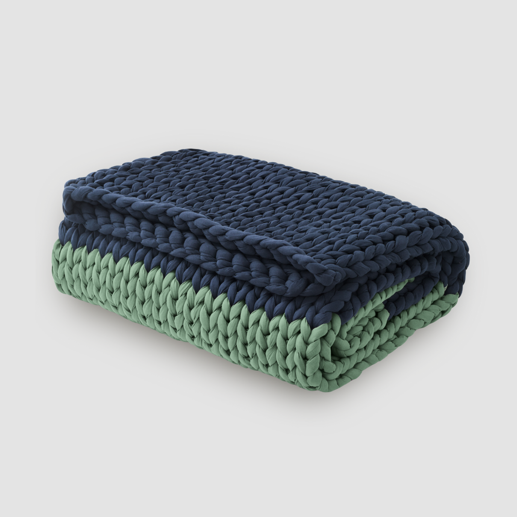 Cozy Throw Blanket, Cotton Weighted for Sofas, Beds and Relaxing at Home, 32 Color Options image 51