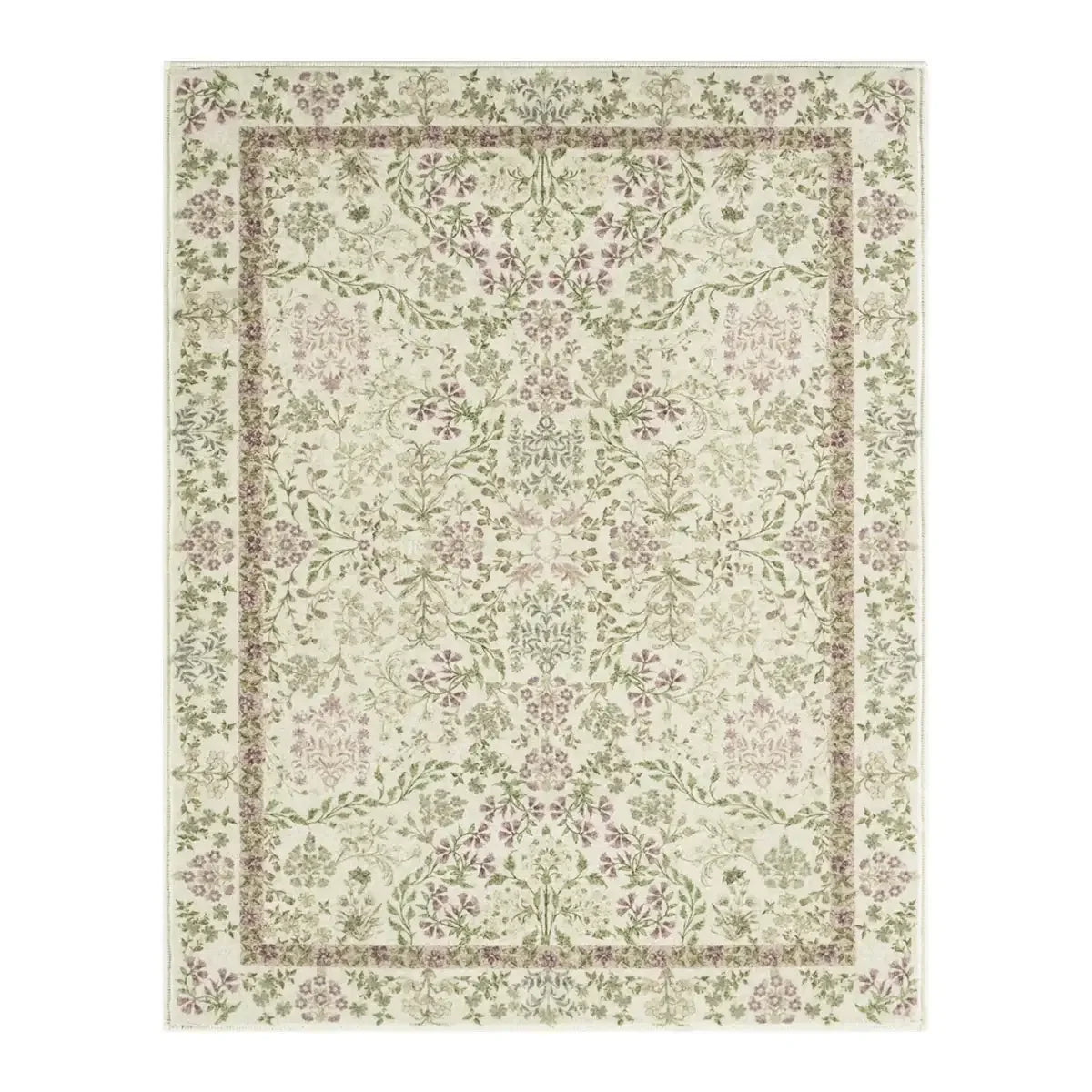 Area Rug, Vintage Foliage Floral, Lightweight Design, Non-Slip Design for Hallways, Dining Spaces and Home Decor, 19 Sizes and 4 Colors image 51