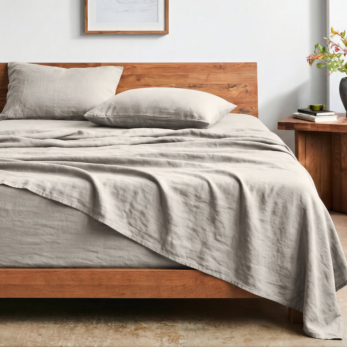 Bed Sheet Set, Ultra Soft Washed for Master Bedrooms, Guest Beds and Daily Use, 5 Sizes and 14 Colors image 51