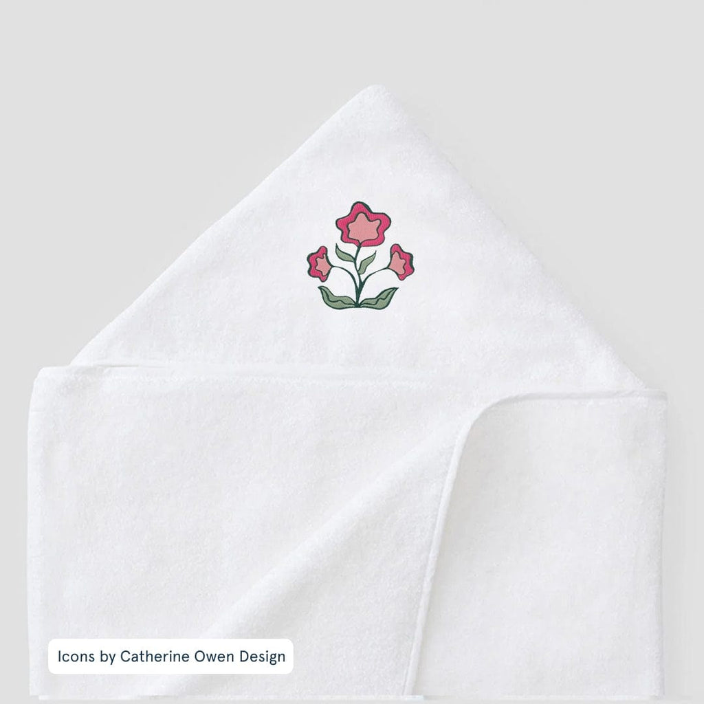 Bath Linen, Kids' Hooded Towel, Organic Cotton Shell for Daily Bathroom Routines and Guest Baths, 15 Color Options image 52