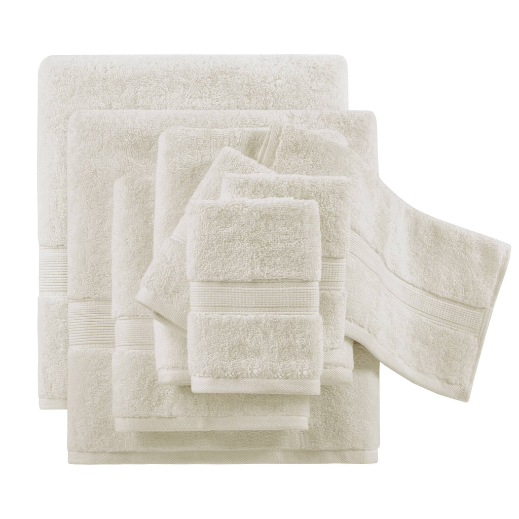Bath Linen, 800GSM Premium Long Staple Cotton 8 Piece, Machine-Washable Care for Home Bathrooms and Everyday Care, 26 Color Options image 52
