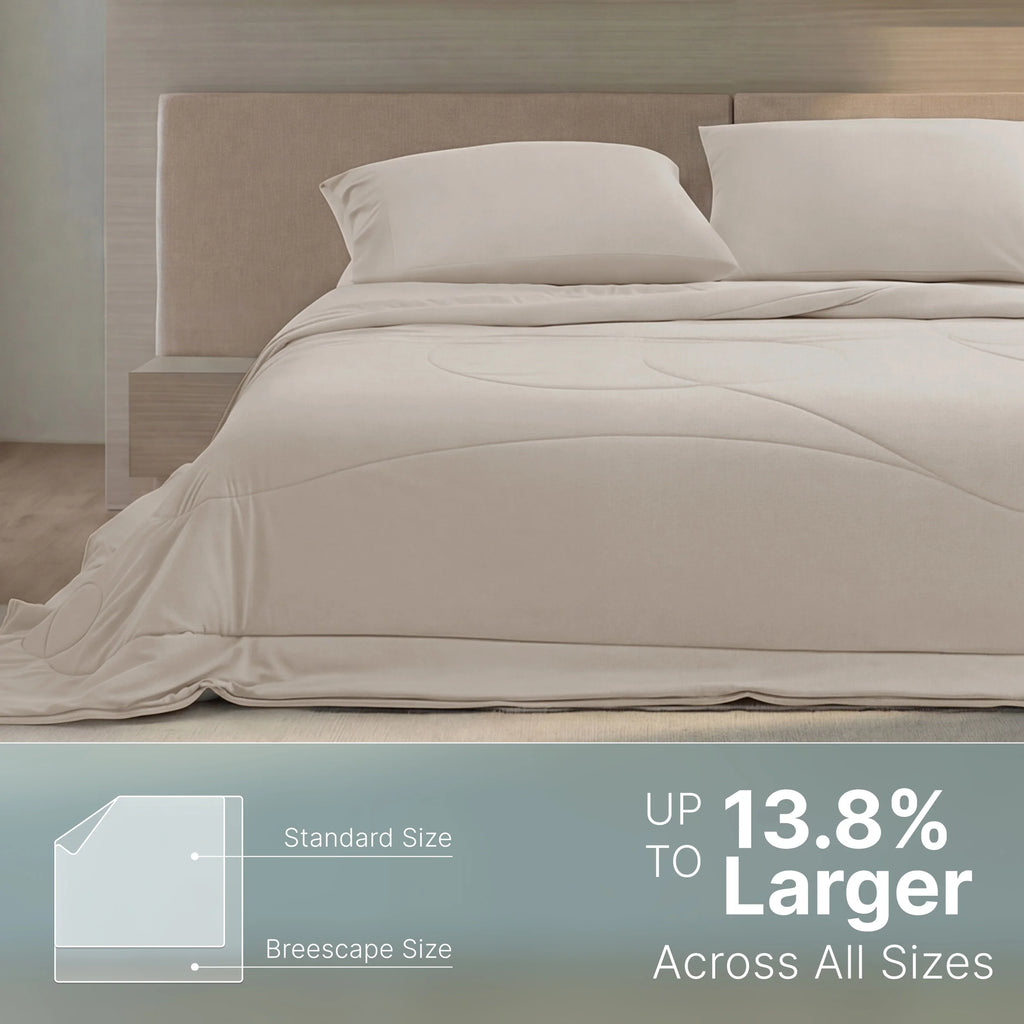 Bed Comforter, Ivory Cooling, Breathable Construction for Everyday Bedding and Comfortable Sleep, 3 Size Options image 52