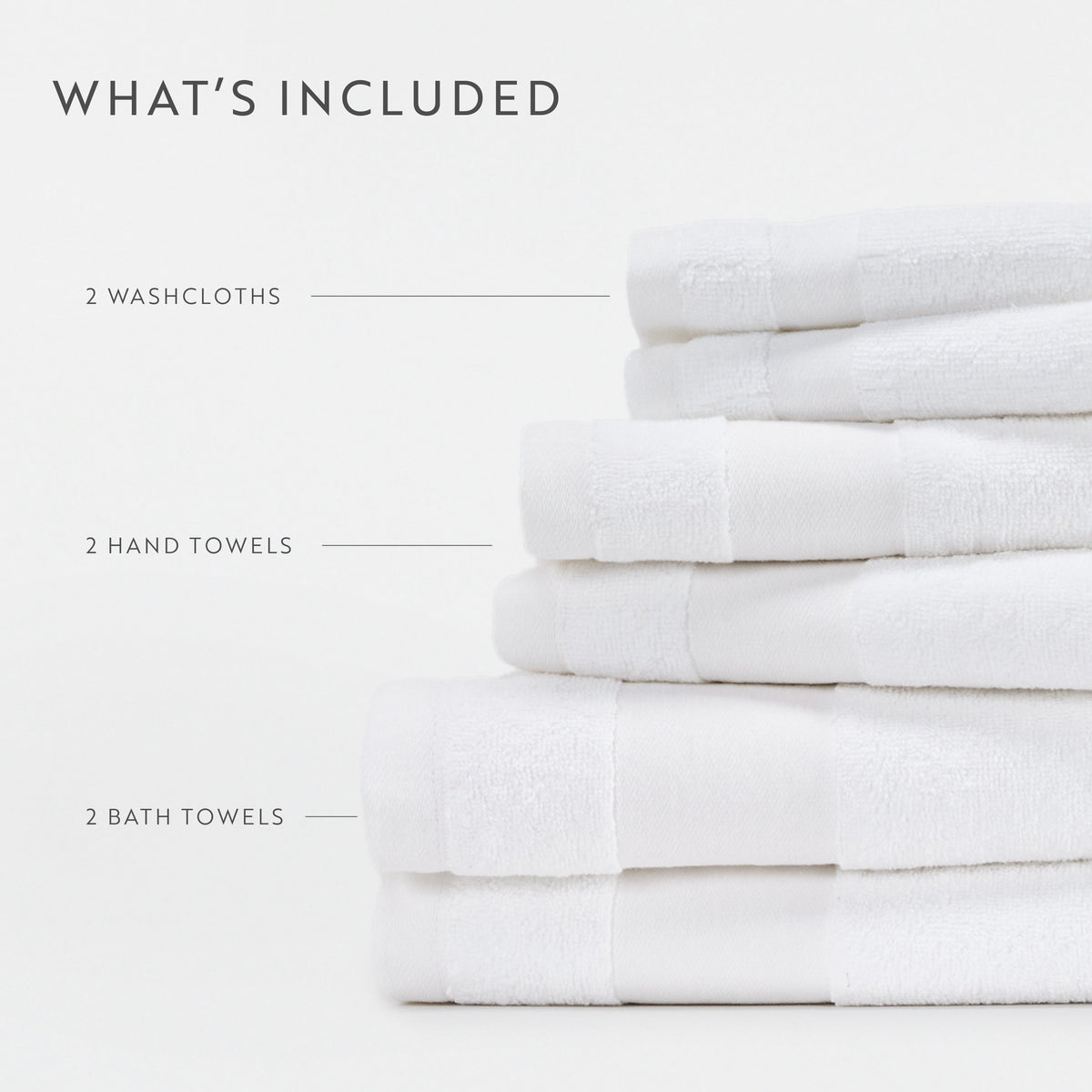 Bath Towel Set, Ultra Soft 100% Cotton 6 Piece, Machine-Washable Care for Home Bathrooms and Everyday Care, 8 Color Options image 52