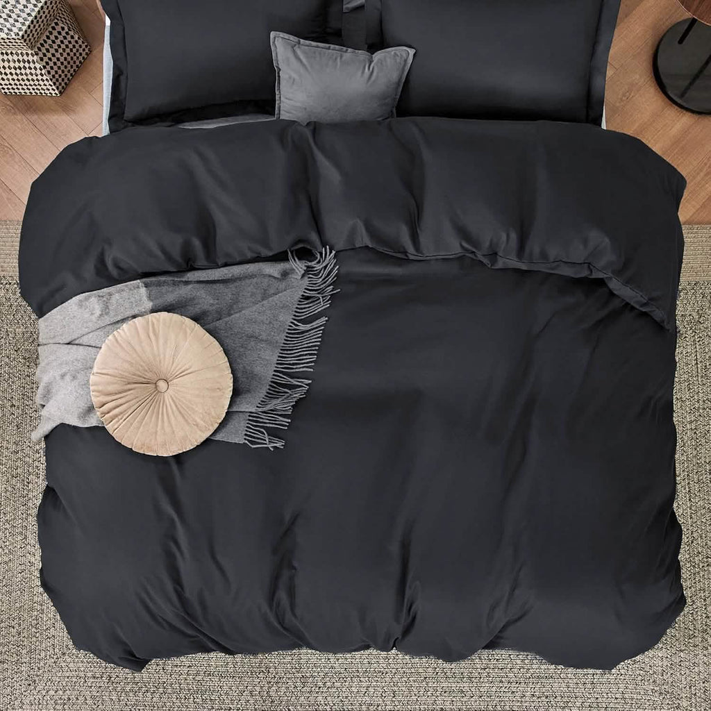 Duvet Cover Set, Brushed Microfiber for Guest Rooms and Everyday Bedroom Styling, 9 Sizes and 36 Colors image 52