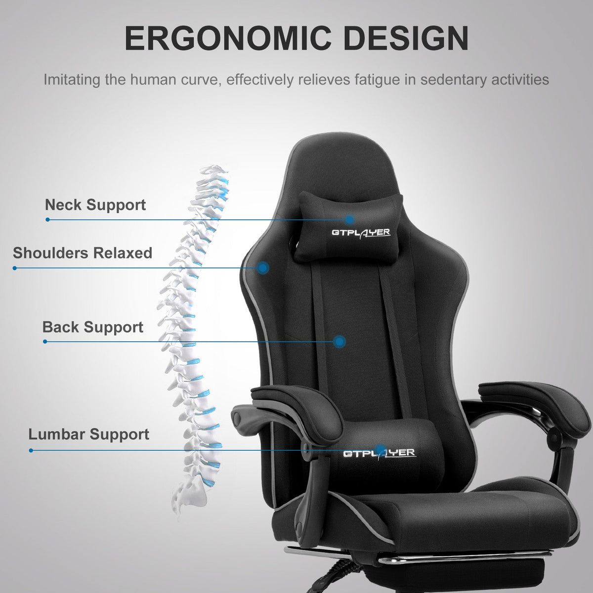 Ergonomic Foot Cushion, Footrest Series GT800A Christmas Packaging, Adjustable Design for Workspaces, Reading Chairs and Daily Leg Support image 53