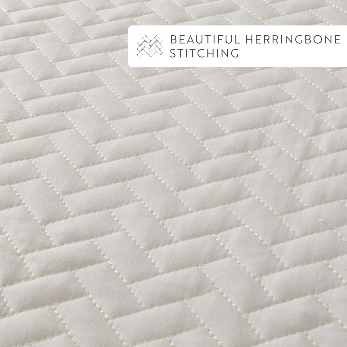 Quilted Coverlet Set, 3 Piece Herringbone for Guest Bedrooms, Layered Beds and Everyday Bedding, 3 Sizes and 6 Colors image 53