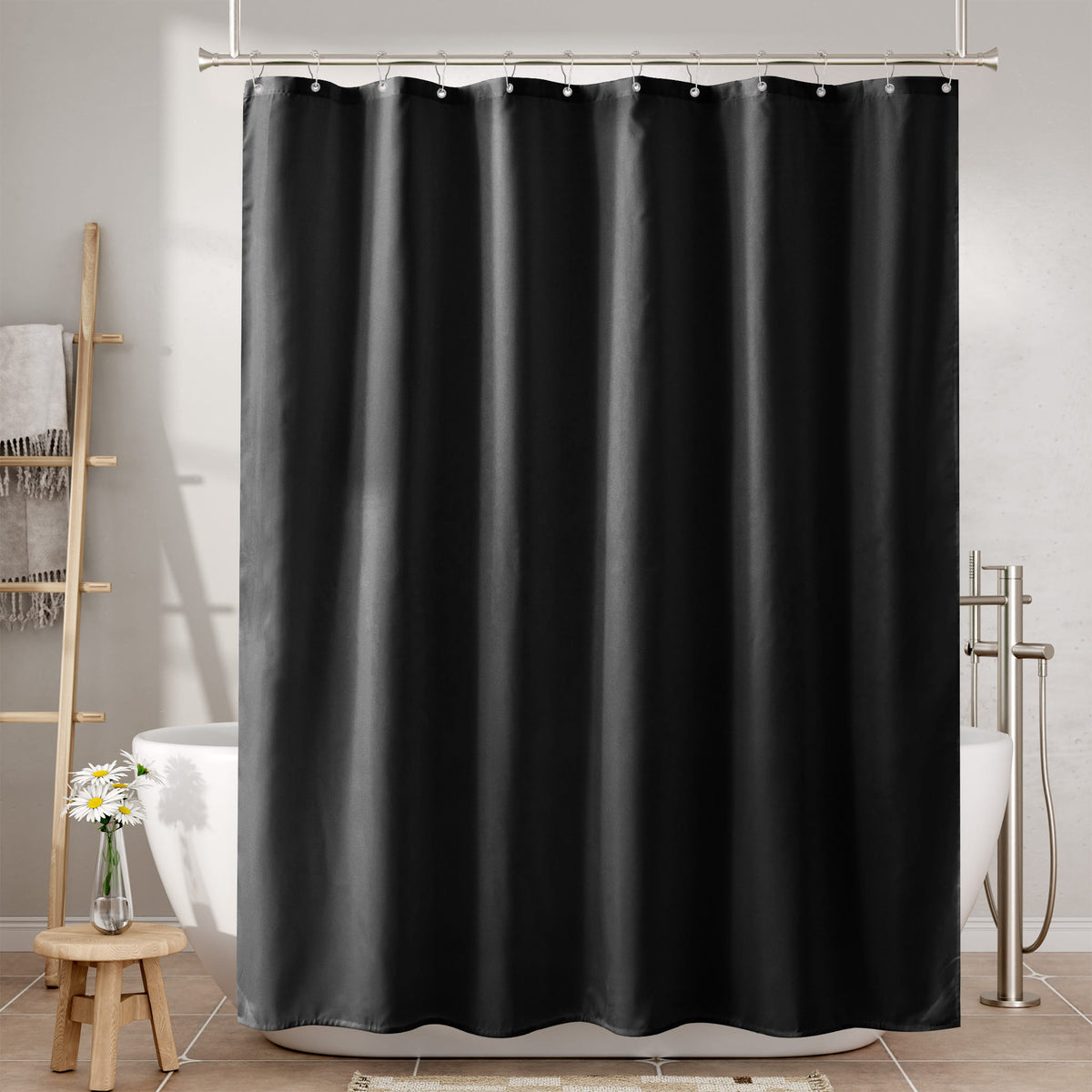 Bathroom Accessory, Waterproof Fabric Shower Curtain Liner, 120, Machine-Washable Care for Guest Baths and Daily Bathroom Routines image 53