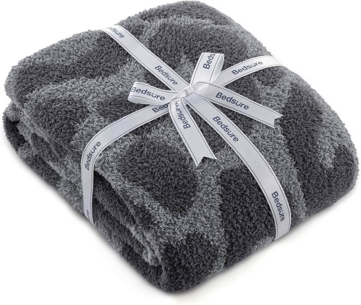 Cozy Throw Blanket, Feather Yarn, Lightweight Design, Machine-Washable Care for Sofas, Beds and Relaxing at Home, 2 Sizes and 12 Colors image 53
