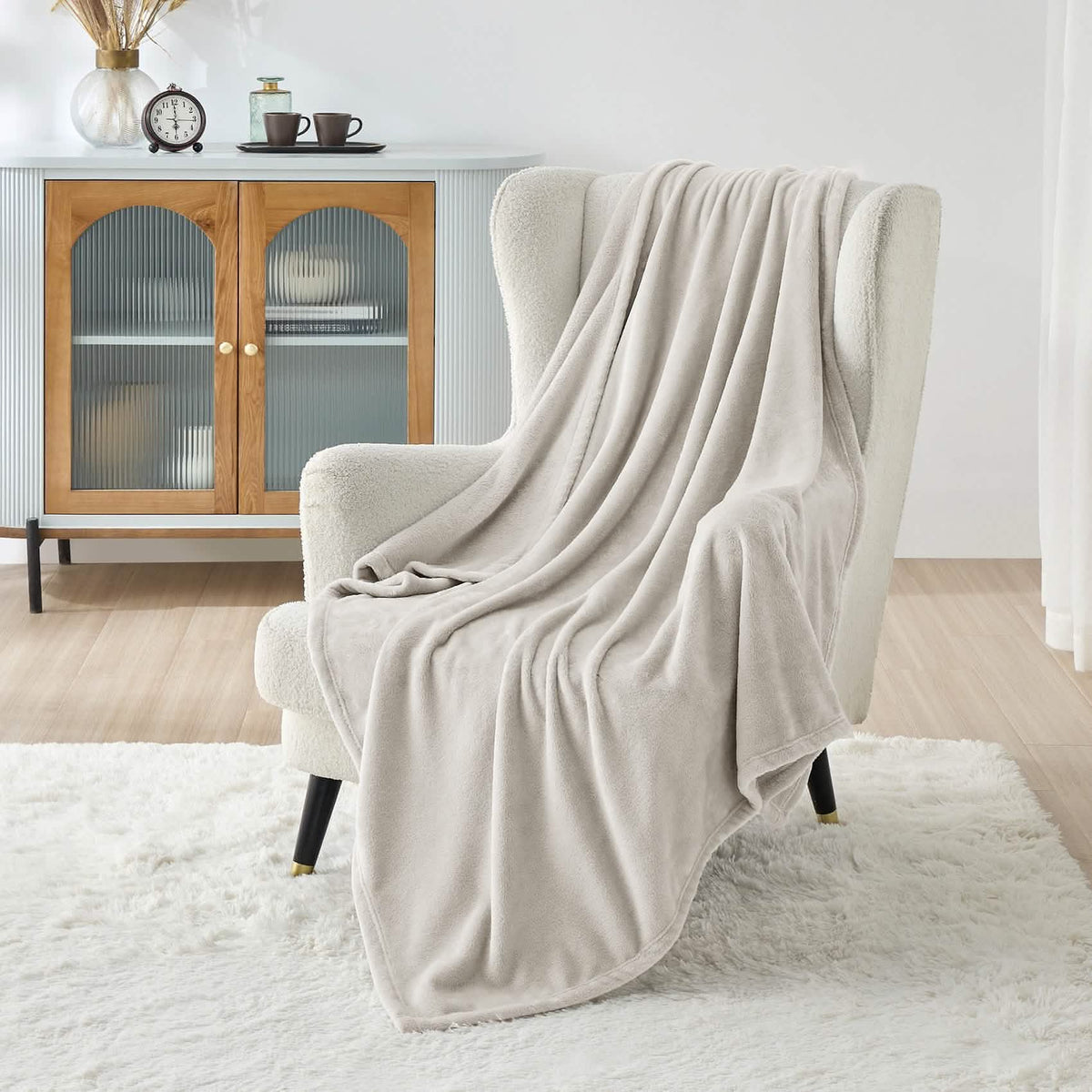 Cozy Throw Blanket, Flannel Fleece 300gsm, Lightweight Design for Living Rooms, Bedrooms and Everyday Lounging, 4 Sizes and 29 Colors image 53