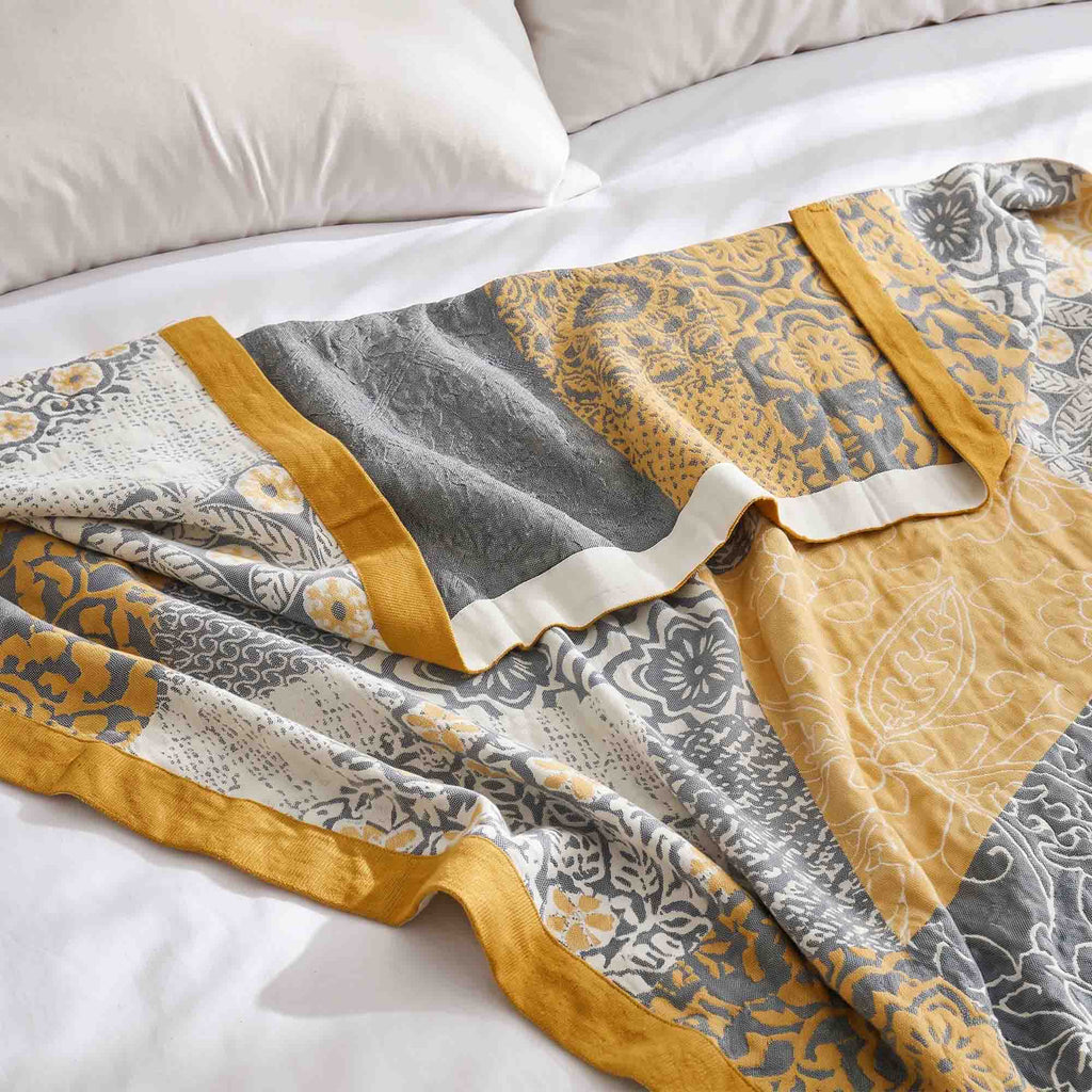 Cozy Throw Blanket, Boho Cotton, Machine-Washable Care for Living Rooms, Bedrooms and Everyday Lounging, 12 Color Options image 53
