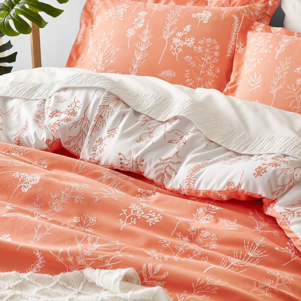 Down & Feather Comforter, Floral Set, Machine-Washable Care for Everyday Bedding and Comfortable Sleep, 7 Sizes and 13 Colors image 54