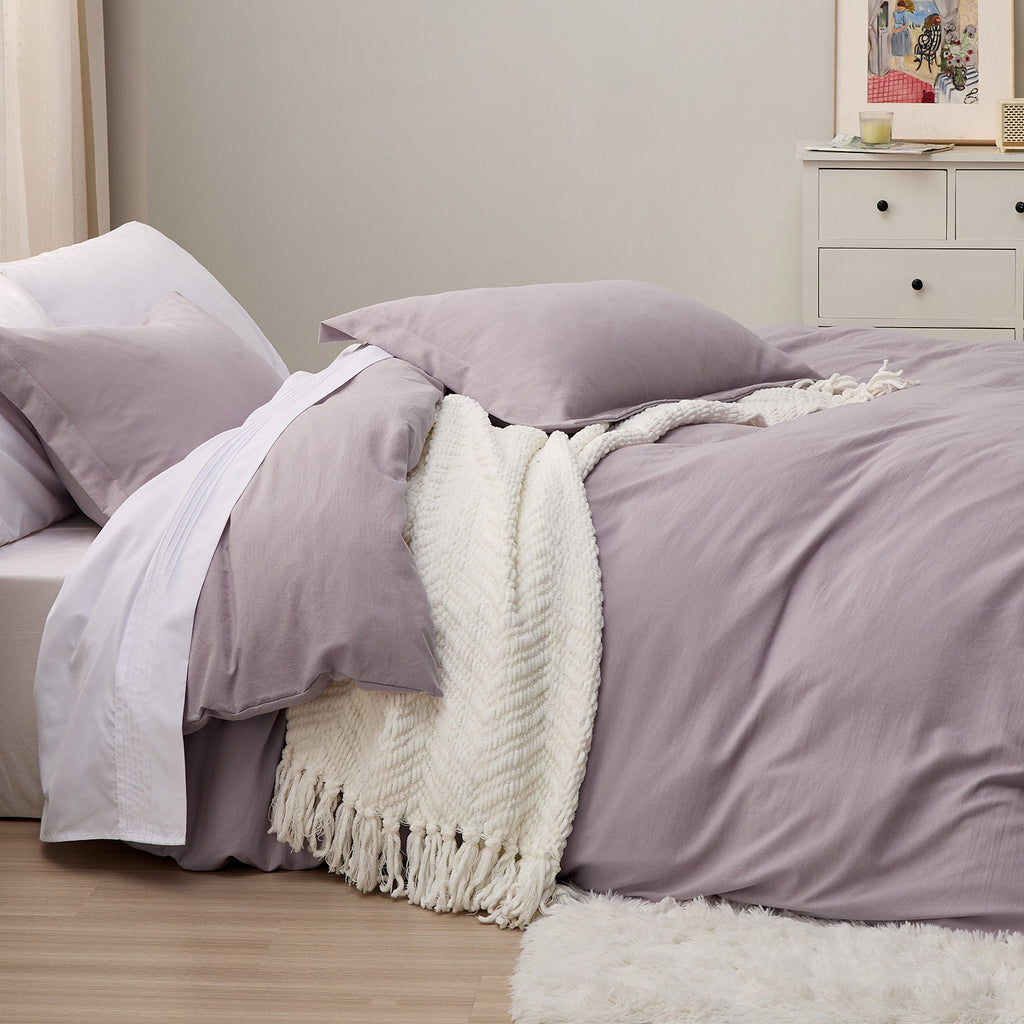 Duvet Cover Set, Ultra Soft Hypoallergenic Microfiber, Lightweight Design for Guest Rooms and Everyday Bedroom Styling image 54
