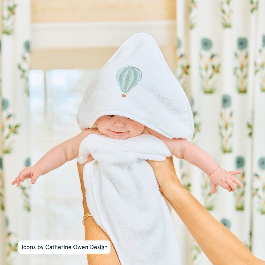 Bath Linen, Baby Hooded Towel, Organic Cotton Shell for Daily Bathroom Routines and Guest Baths, 18 Color Options image 54