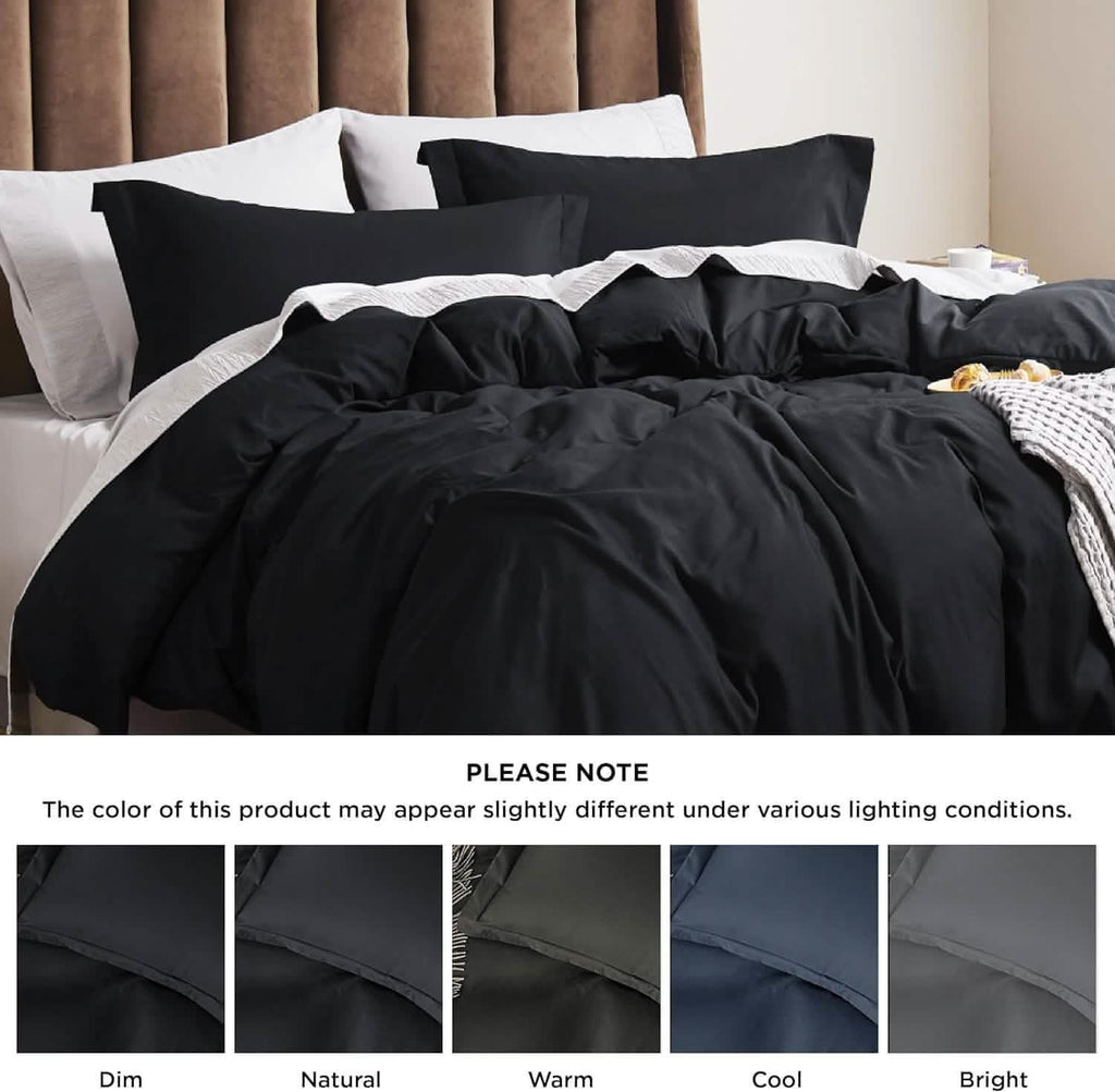 Duvet Cover Set, Brushed Microfiber for Guest Rooms and Everyday Bedroom Styling, 9 Sizes and 36 Colors image 54