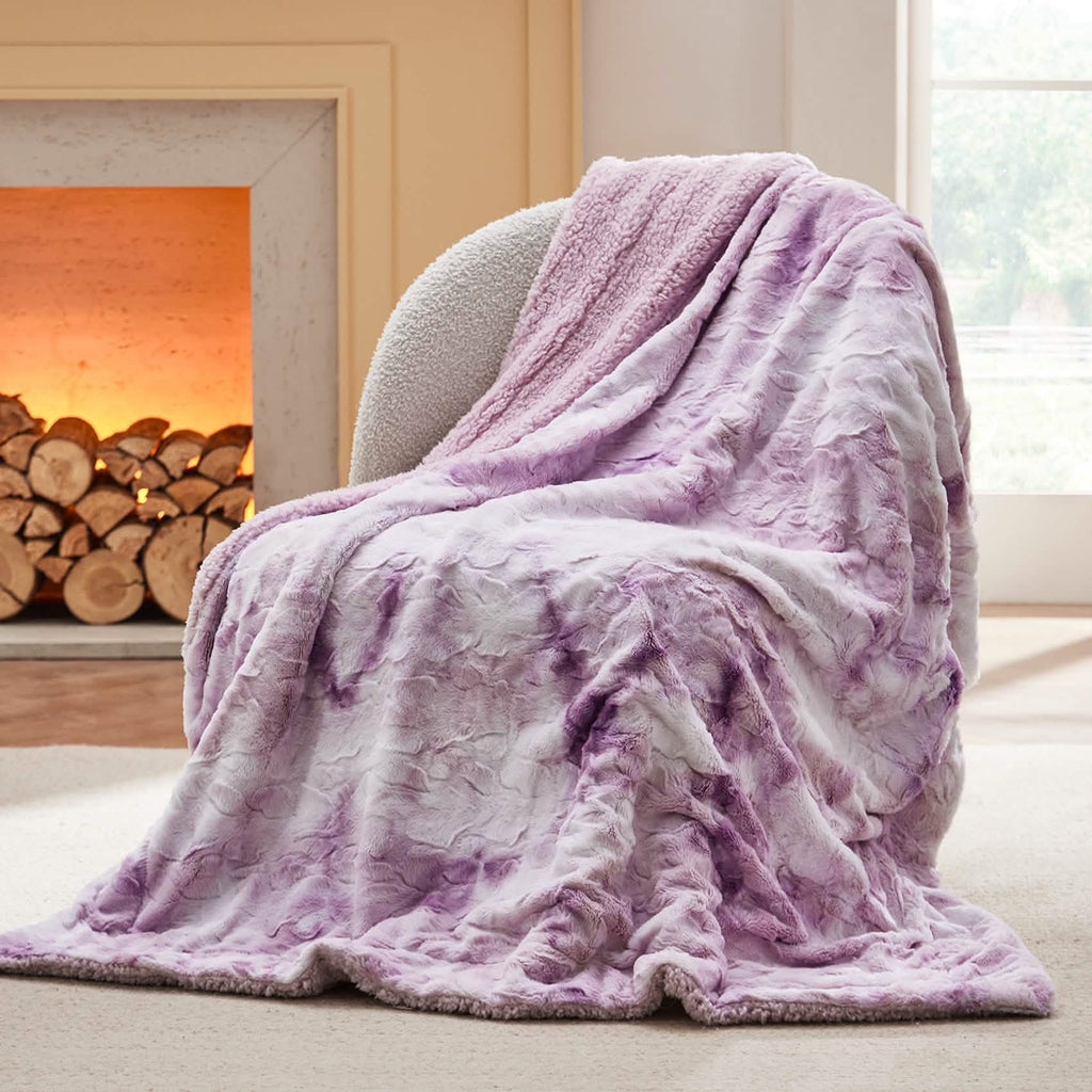 Cozy Throw Blanket, Faux Fur Sherpa Fleece for Sofas, Beds and Relaxing at Home, 4 Sizes and 10 Colors image 54