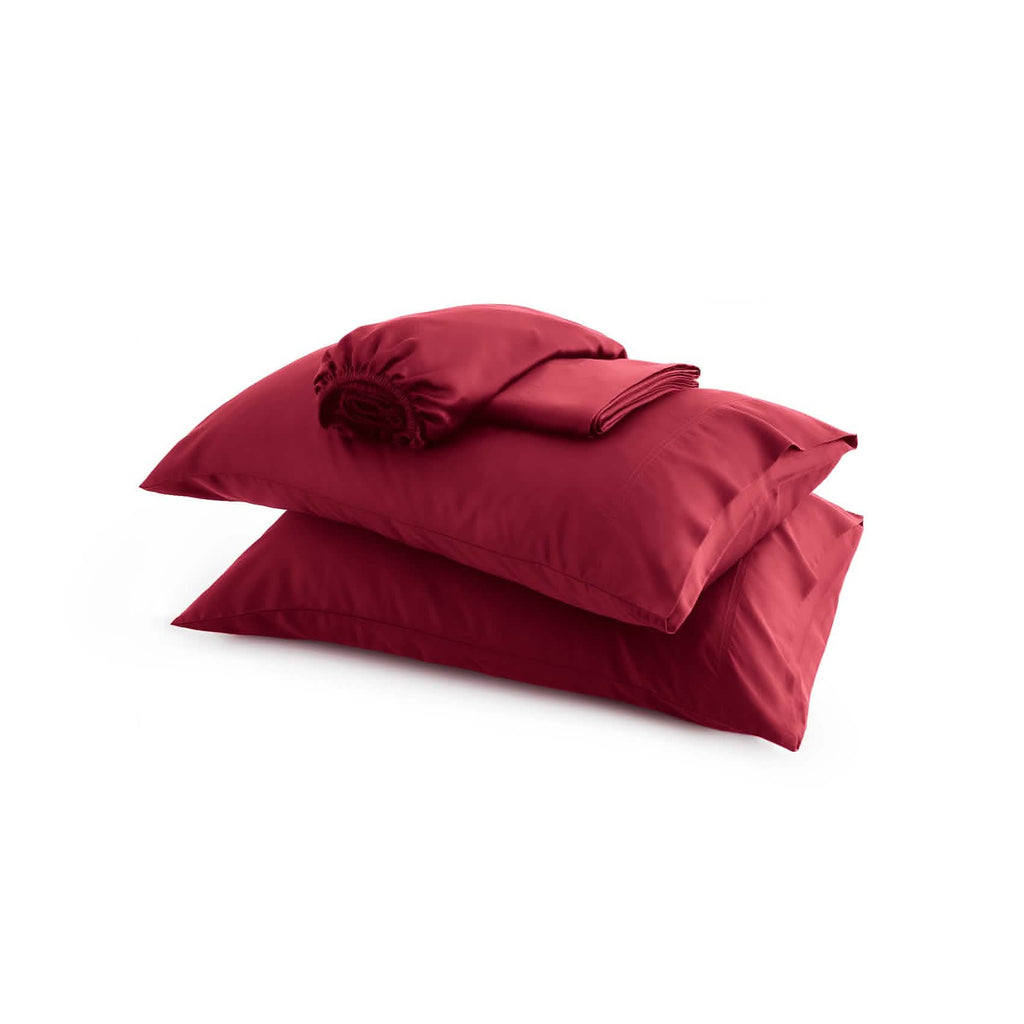 Bed Sheet Set, Rayon Derived from Bamboo, Cooling Comfort, Breathable Construction for Everyday Bedroom Comfort and Guest Rooms image 54