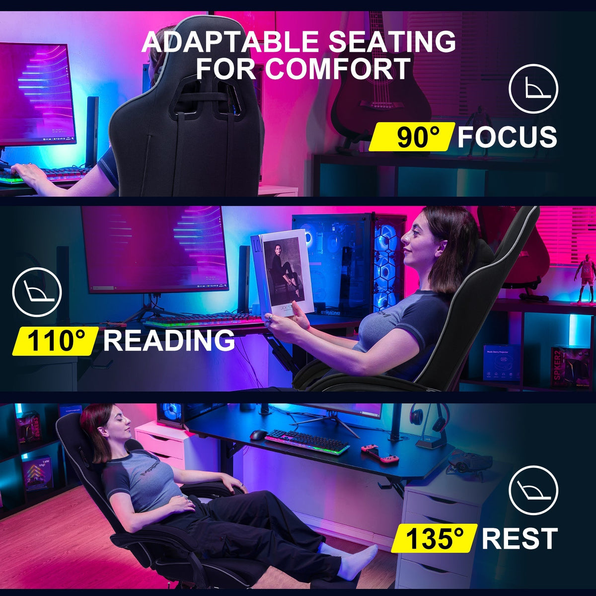 Ergonomic Foot Cushion, Footrest Series GT800A Christmas Packaging, Adjustable Design for Workspaces, Reading Chairs and Daily Leg Support image 55