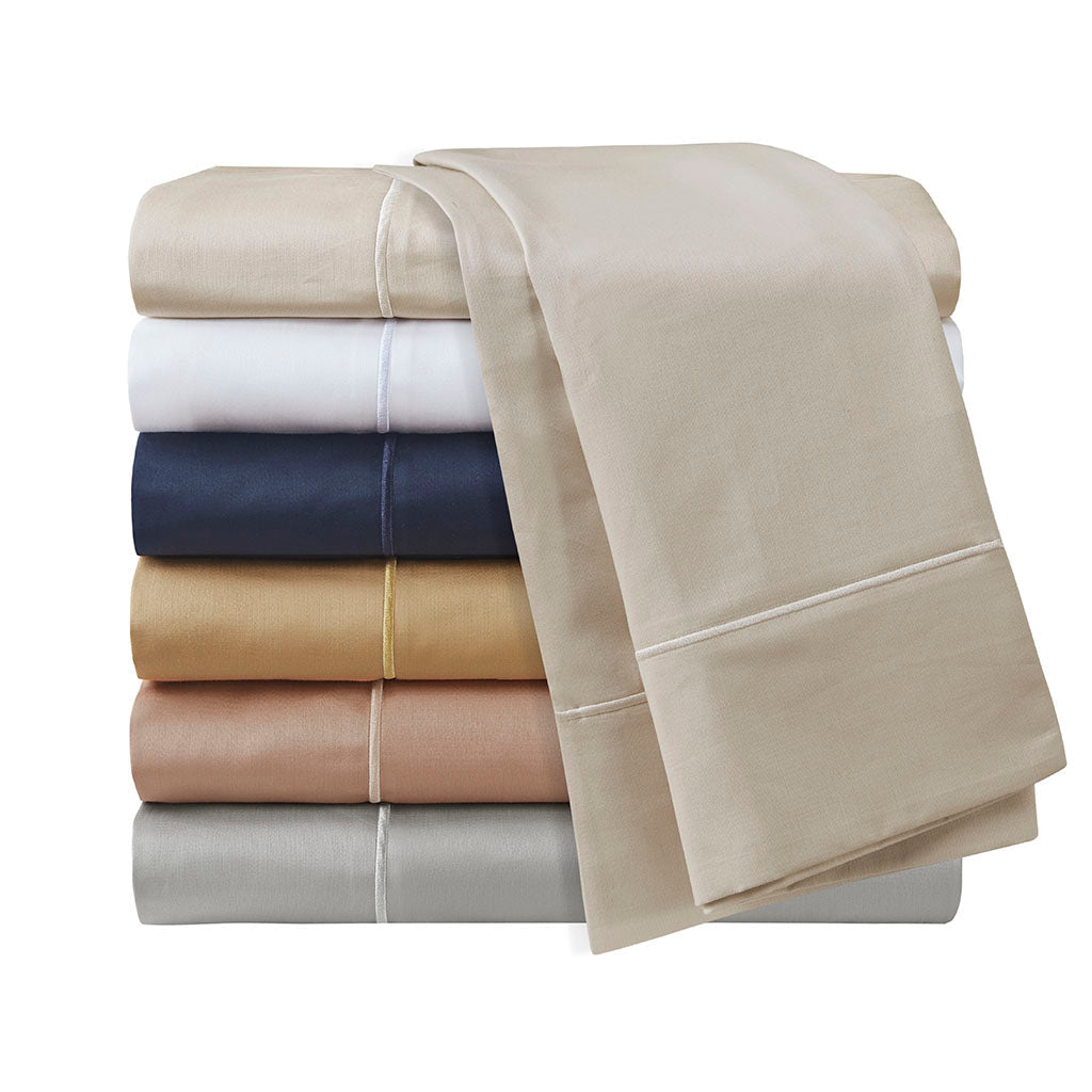 Bed Sheet Set, 600 Thread Count Pima Cotton Pima Cotton, Machine-Washable Care for Everyday Bedroom Comfort and Guest Rooms image 55
