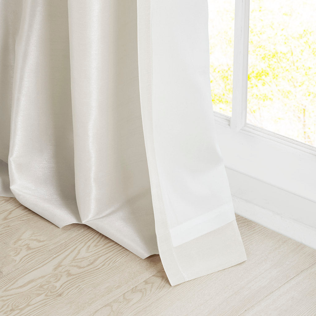 Window Curtain, Emilia Twist Tab Lined Panel, Machine-Washable Care for Windows, Room Styling and Everyday Privacy, 5 Sizes and 14 Colors image 55
