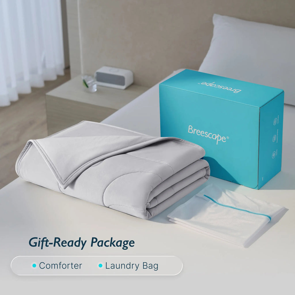 Bed Comforter, Ivory Cooling, Breathable Construction for Everyday Bedding and Comfortable Sleep, 3 Size Options image 55