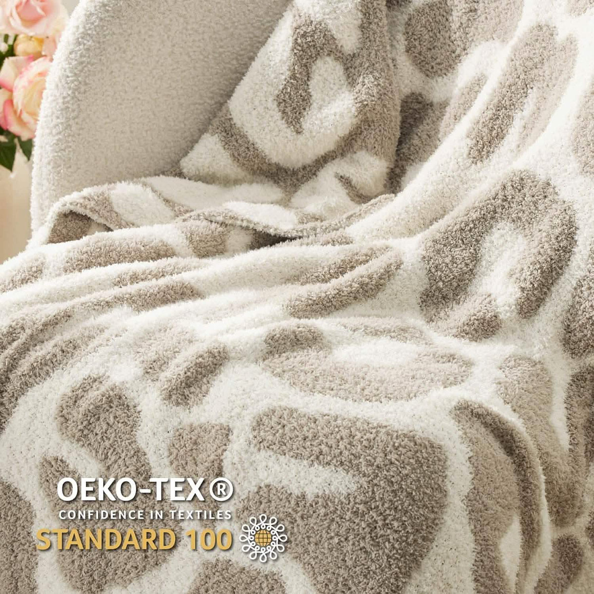 Cozy Throw Blanket, Feather Yarn, Lightweight Design, Machine-Washable Care for Sofas, Beds and Relaxing at Home, 2 Sizes and 12 Colors image 56