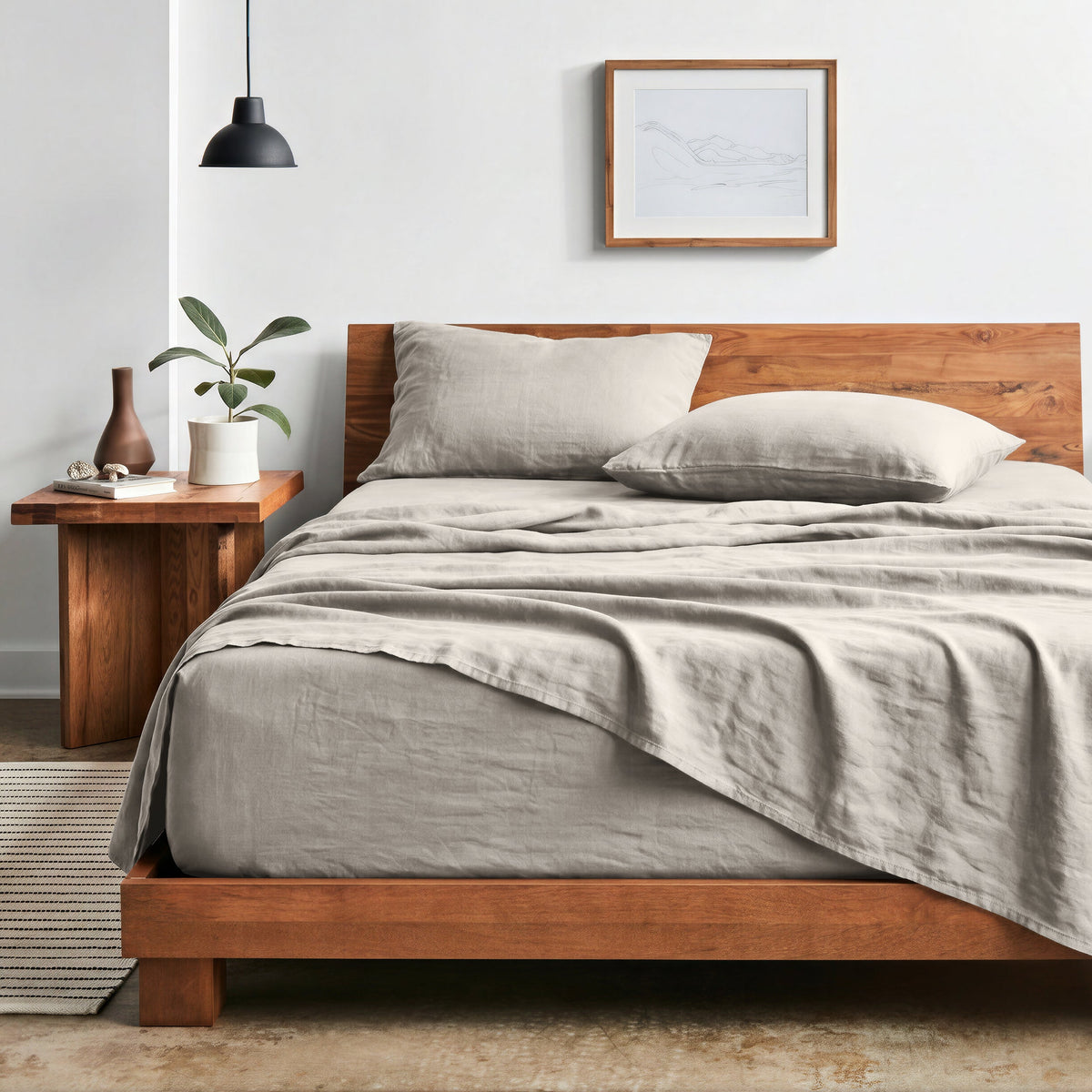Bed Sheet Set, Ultra Soft Washed for Master Bedrooms, Guest Beds and Daily Use, 5 Sizes and 14 Colors image 56