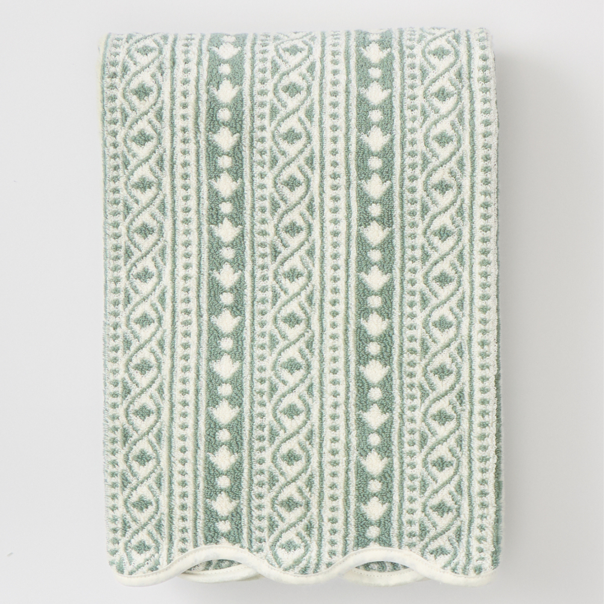 Bath Towel, Patterned Scallop for Home Bathrooms and Everyday Care, 5 Color Options, Designed for Daily Bathroom Routines and Guest Baths image 57