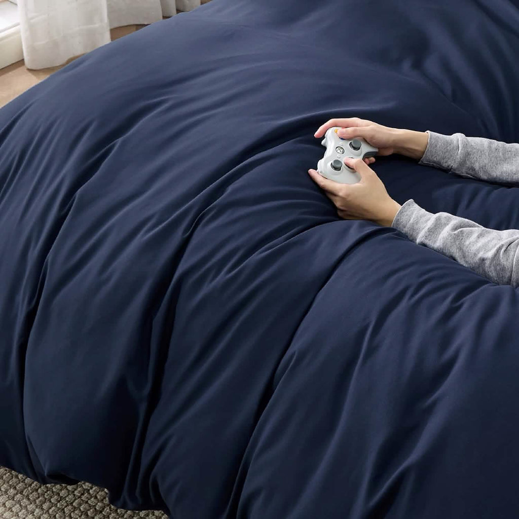 Duvet Cover Set, Brushed Microfiber for Guest Rooms and Everyday Bedroom Styling, 9 Sizes and 36 Colors image 57