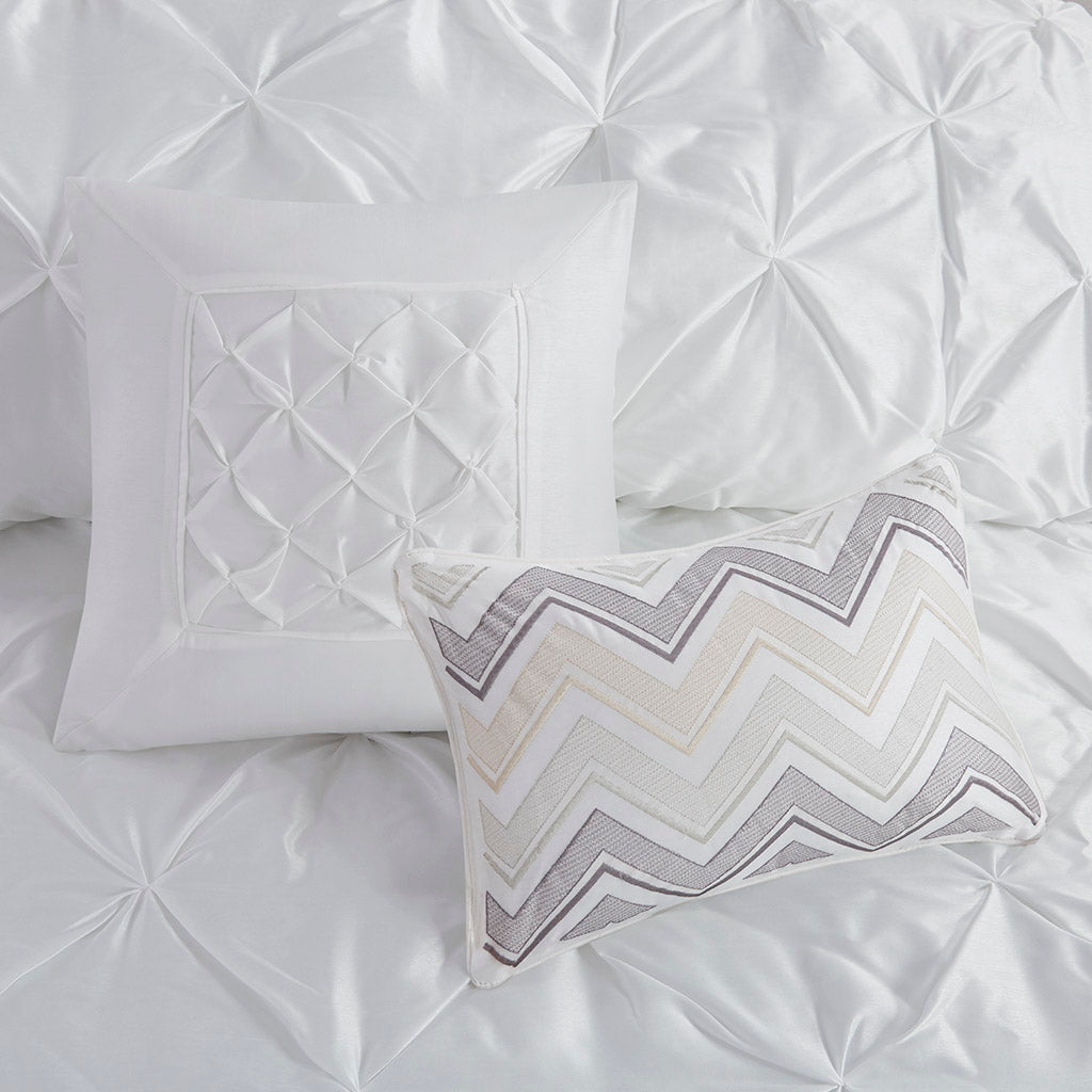 Bed Comforter, Laurel 7 Piece Tufted Set, Machine-Washable Care, Hypoallergenic Comfort for Year-Round Bedroom Comfort and Restful Sleep image 57