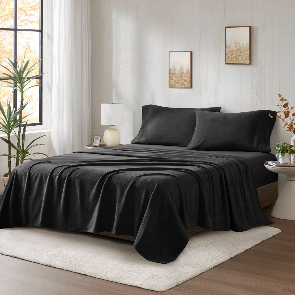 Bed Sheet Set, Micro Fleece, Machine-Washable Care for Everyday Bedroom Comfort and Guest Rooms, 6 Sizes and 15 Colors image 57