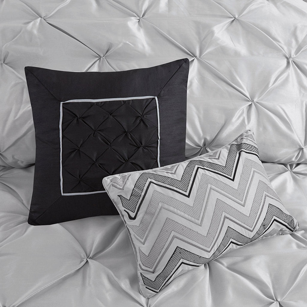 Bed Comforter, Laurel 7 Piece Tufted Set, Machine-Washable Care, Hypoallergenic Comfort for Year-Round Bedroom Comfort and Restful Sleep image 58