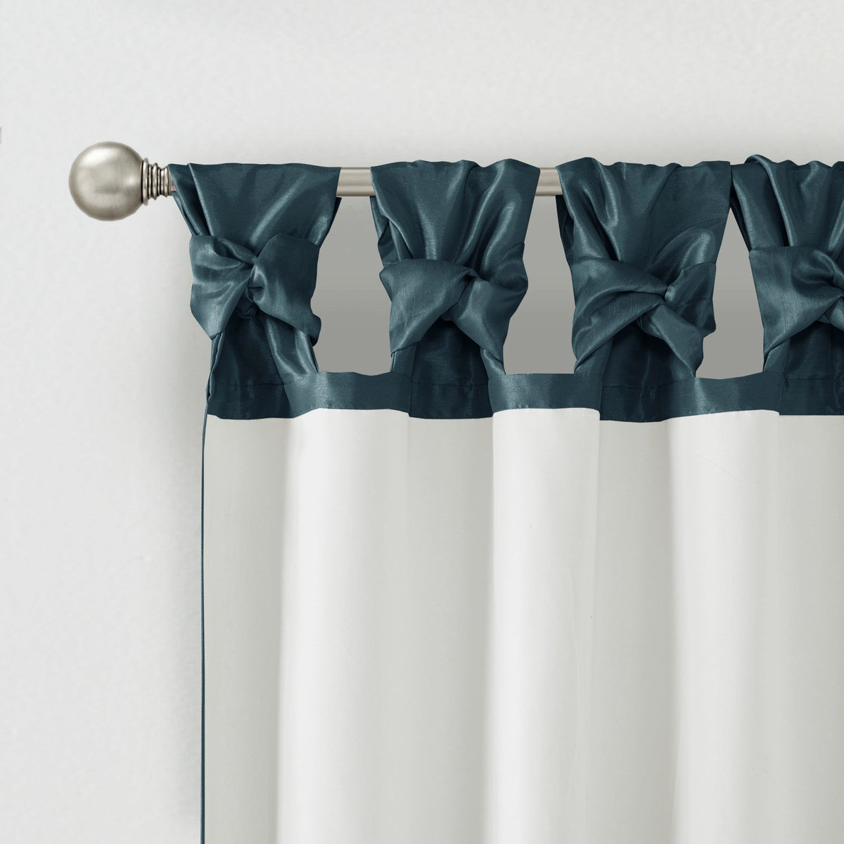 Window Curtain, Emilia Twist Tab Lined Panel, Machine-Washable Care for Windows, Room Styling and Everyday Privacy, 5 Sizes and 14 Colors image 58
