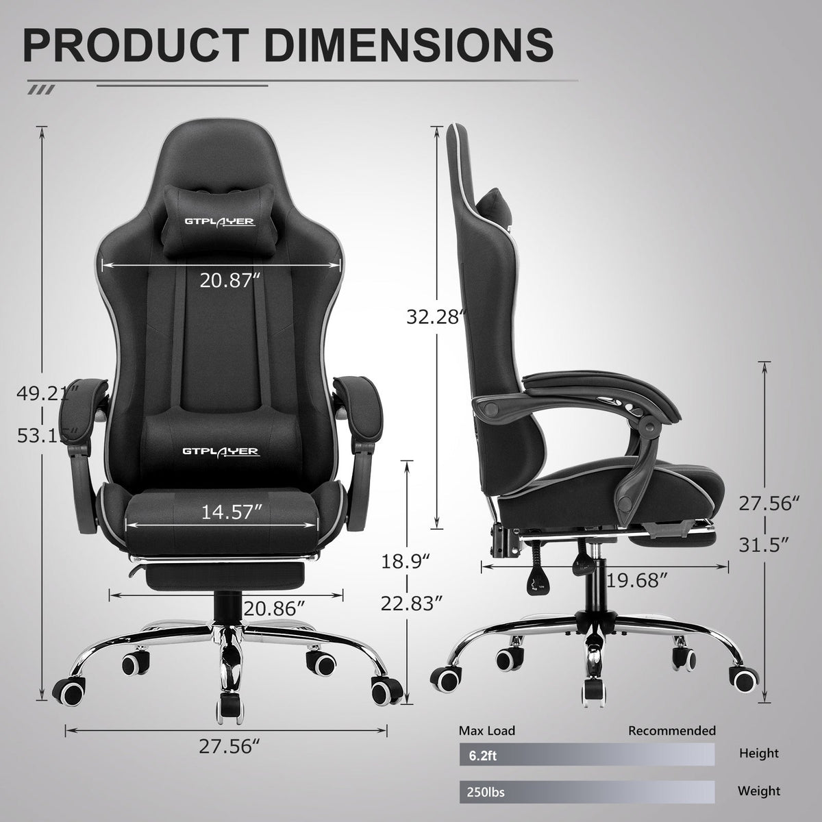 Ergonomic Foot Cushion, Footrest Series GT800A Christmas Packaging, Adjustable Design for Workspaces, Reading Chairs and Daily Leg Support image 58