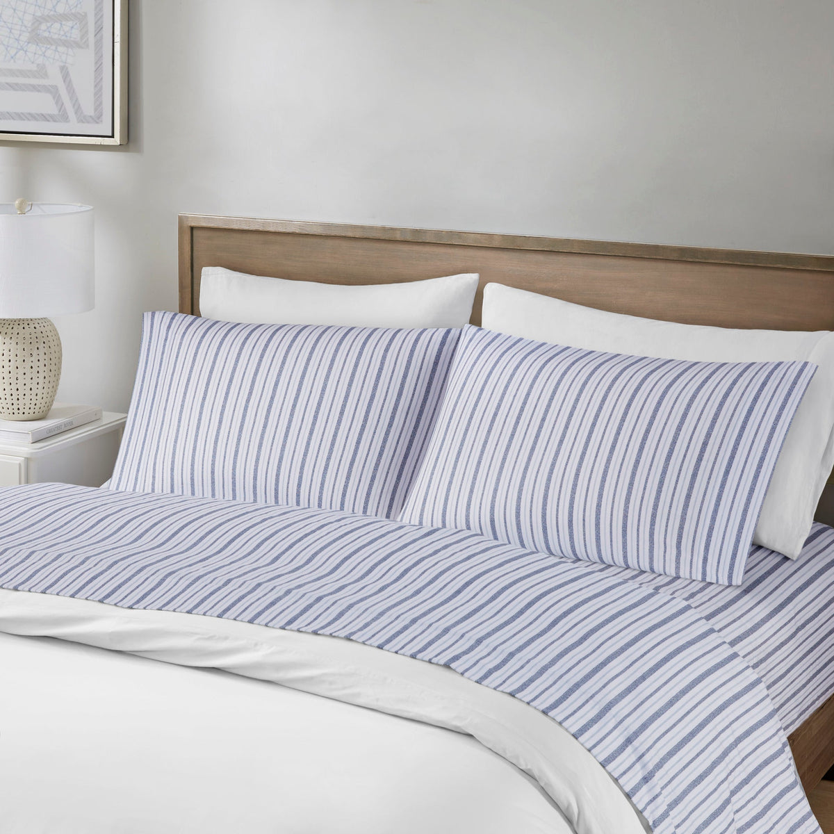 Bed Sheet Set, 200 Thread Count Printed Cotton, Breathable Construction, Machine-Washable Care for Master Bedrooms, Guest Beds and Daily Use image 58