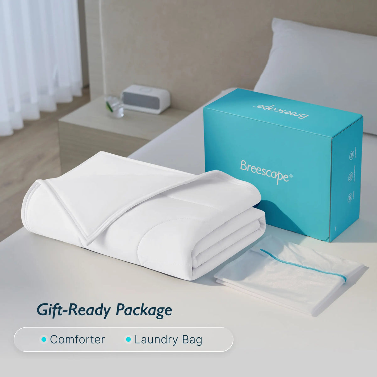 Bed Comforter, Ivory Cooling, Breathable Construction for Everyday Bedding and Comfortable Sleep, 3 Size Options image 58