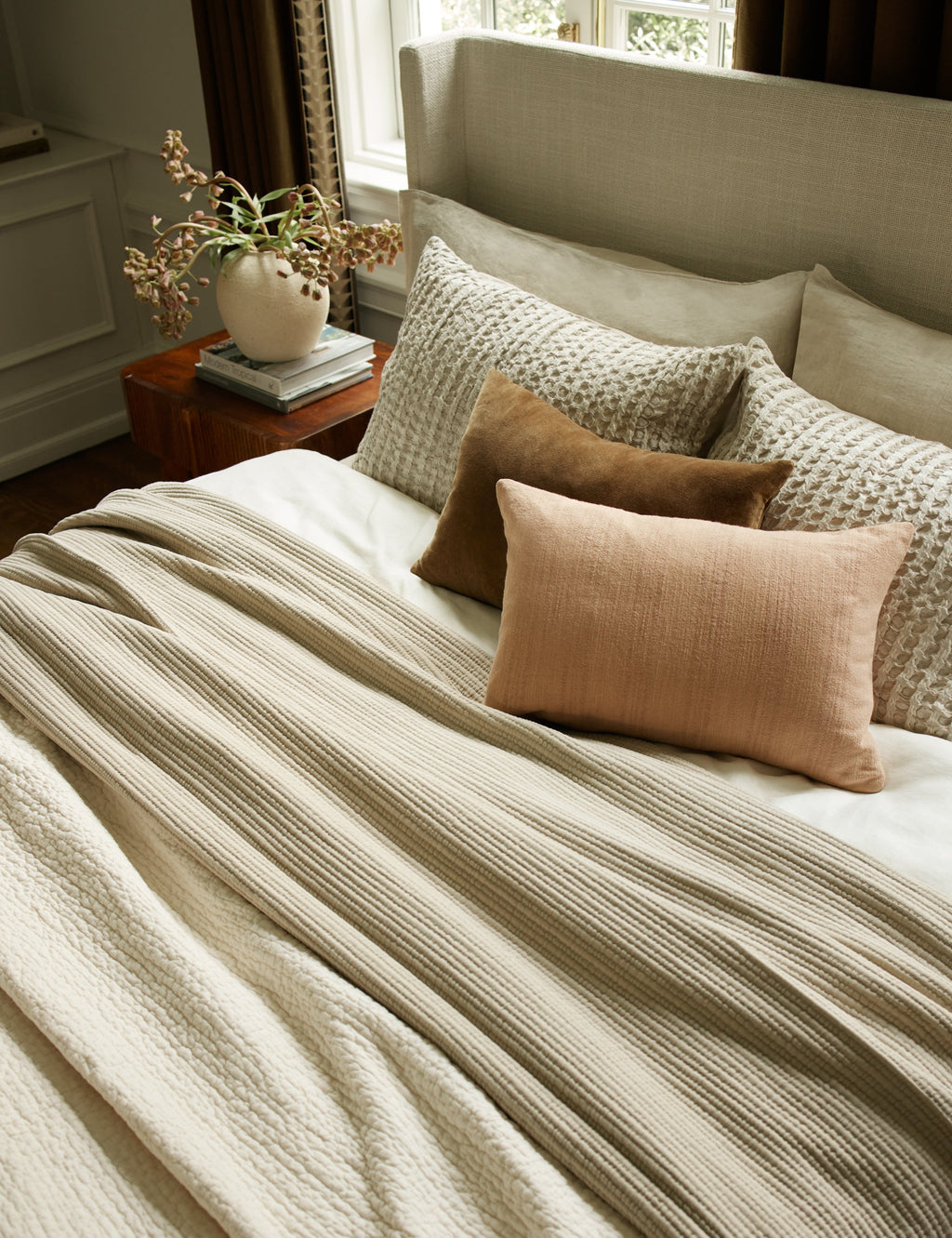 Bed Pillow, Charlotte Velvet for Sleeping, Reading and Bedroom Comfort, 9 Color Options, Designed for Everyday Sleep and Guest Room Bedding image 58