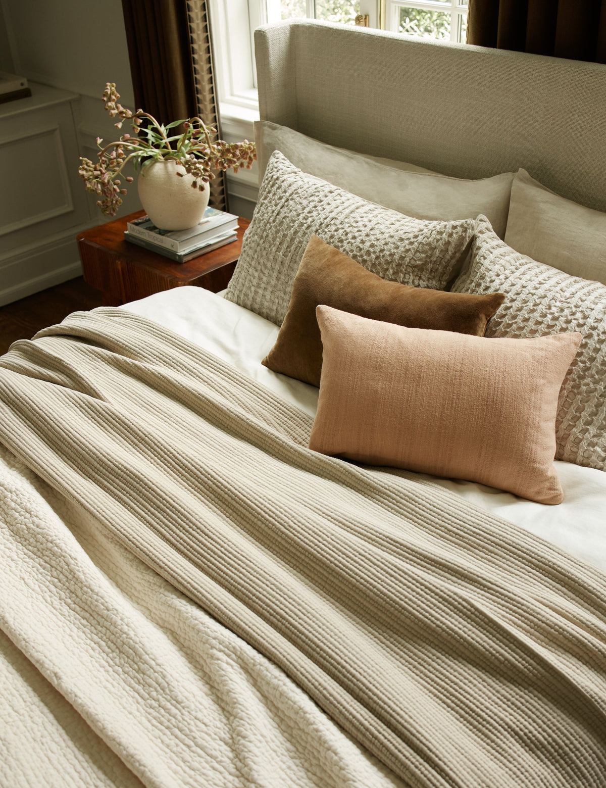Bed Pillow, Charlotte Velvet for Sleeping, Reading and Bedroom Comfort, 9 Color Options, Designed for Everyday Sleep and Guest Room Bedding image 58