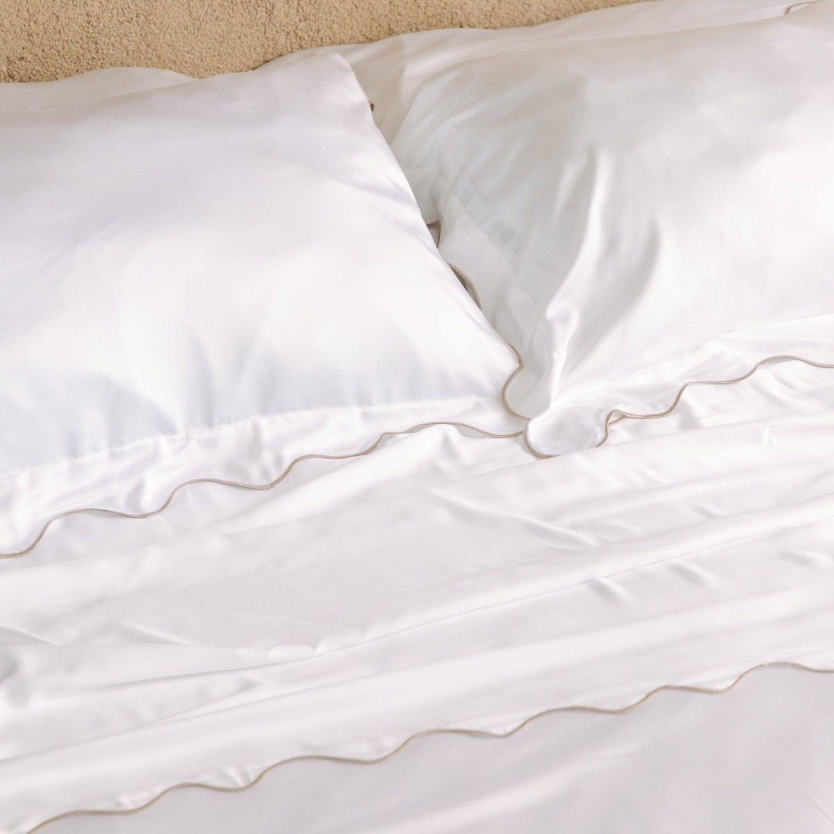 Bed Sheet Set, Organic Bamboo Sateen, Cooling Comfort for Everyday Bedroom Comfort and Guest Rooms, 5 Sizes and 15 Colors image 59