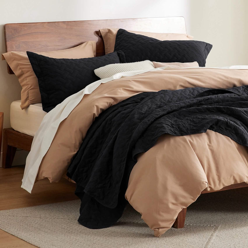 Cozy Throw Blanket, Basket weave Quilt Set, Lightweight Design for Living Rooms, Bedrooms and Everyday Lounging, 6 Sizes and 17 Colors image 59