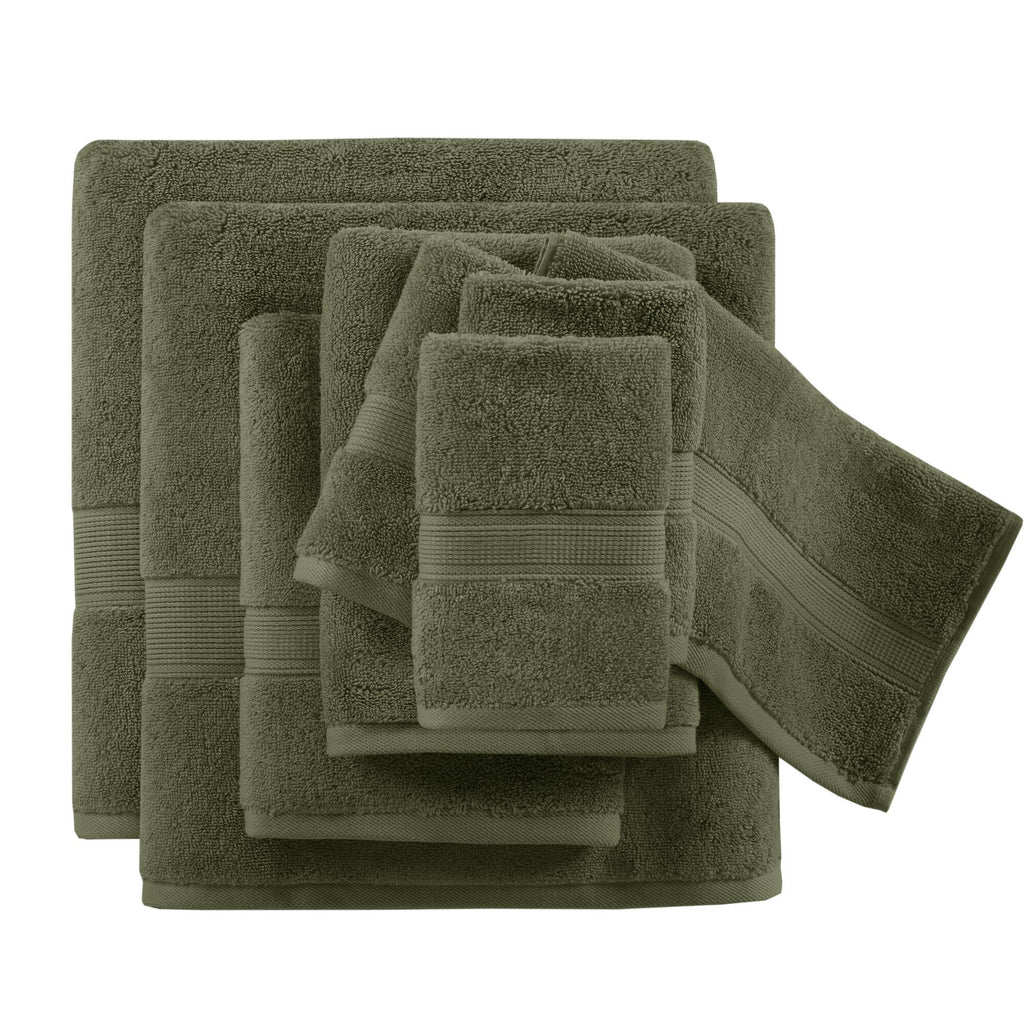 Bath Linen, 800GSM Premium Long Staple Cotton 8 Piece, Machine-Washable Care for Home Bathrooms and Everyday Care, 26 Color Options image 59