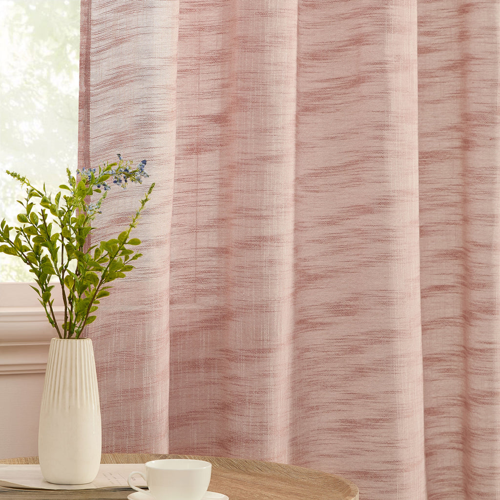 Window Curtain, Madison Faux Linen Sheer Grommet Panels for Bedrooms, Living Rooms and Home Privacy, 8 Sizes and 10 Colors image 60