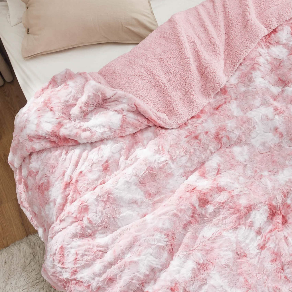 Cozy Throw Blanket, Faux Fur Sherpa Fleece for Sofas, Beds and Relaxing at Home, 4 Sizes and 10 Colors image 60