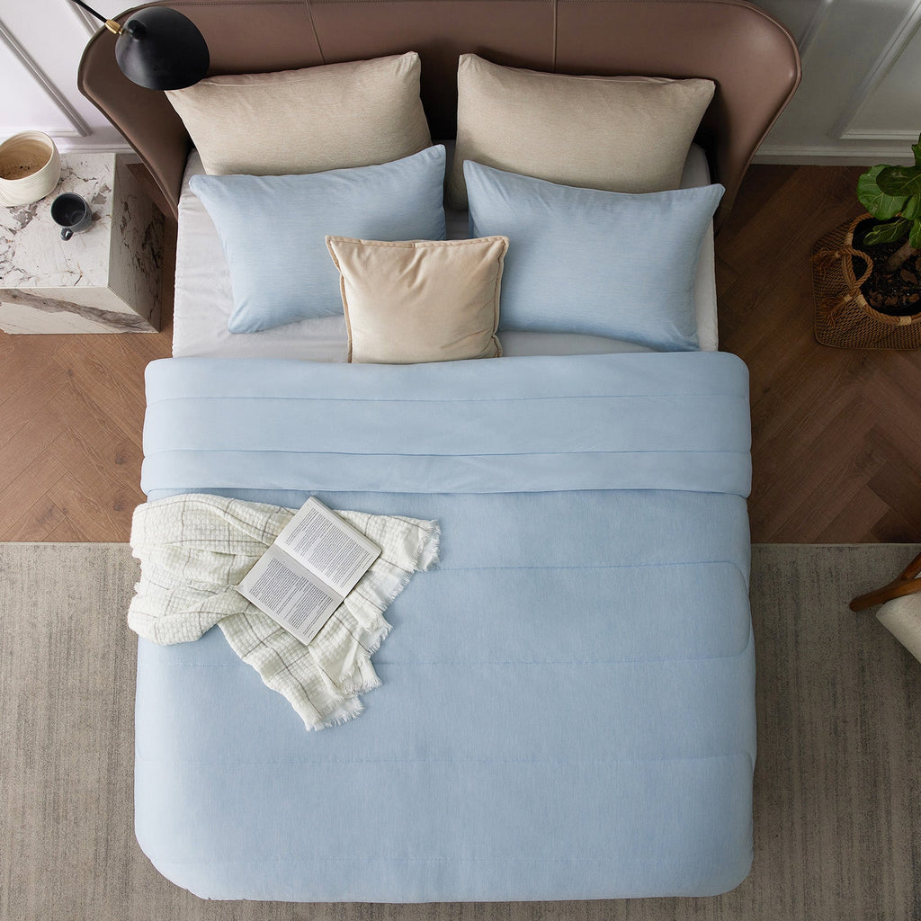 Bed Comforter, Reversible Warm and Cooling Set, Breathable Construction for Year-Round Bedroom Comfort and Restful Sleep image 60